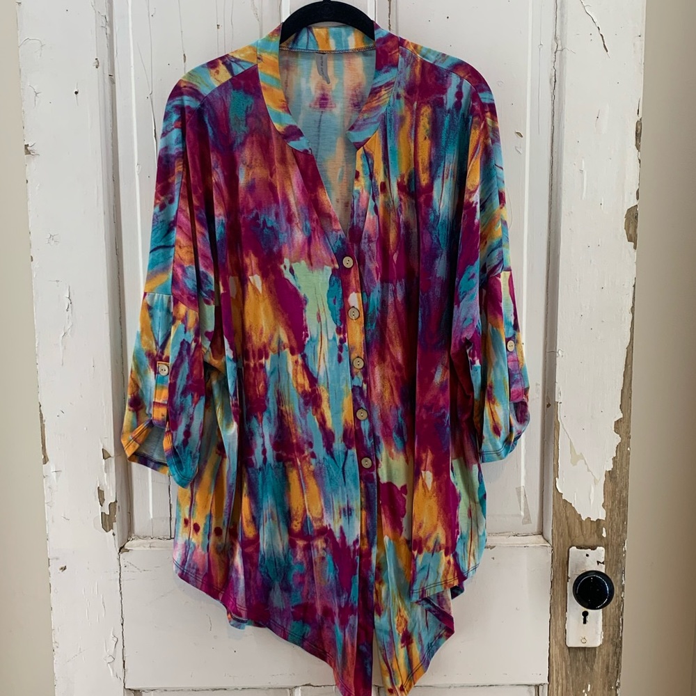 Honeyme Colorful Button Up XL
